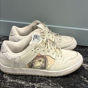 KITO Wares Jesus Christ Our Lord custom shoes. Low dunk. Men’s Size 10